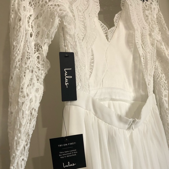 NWT Lulus Awaken My Love white lace dress - Picture 10 of 11